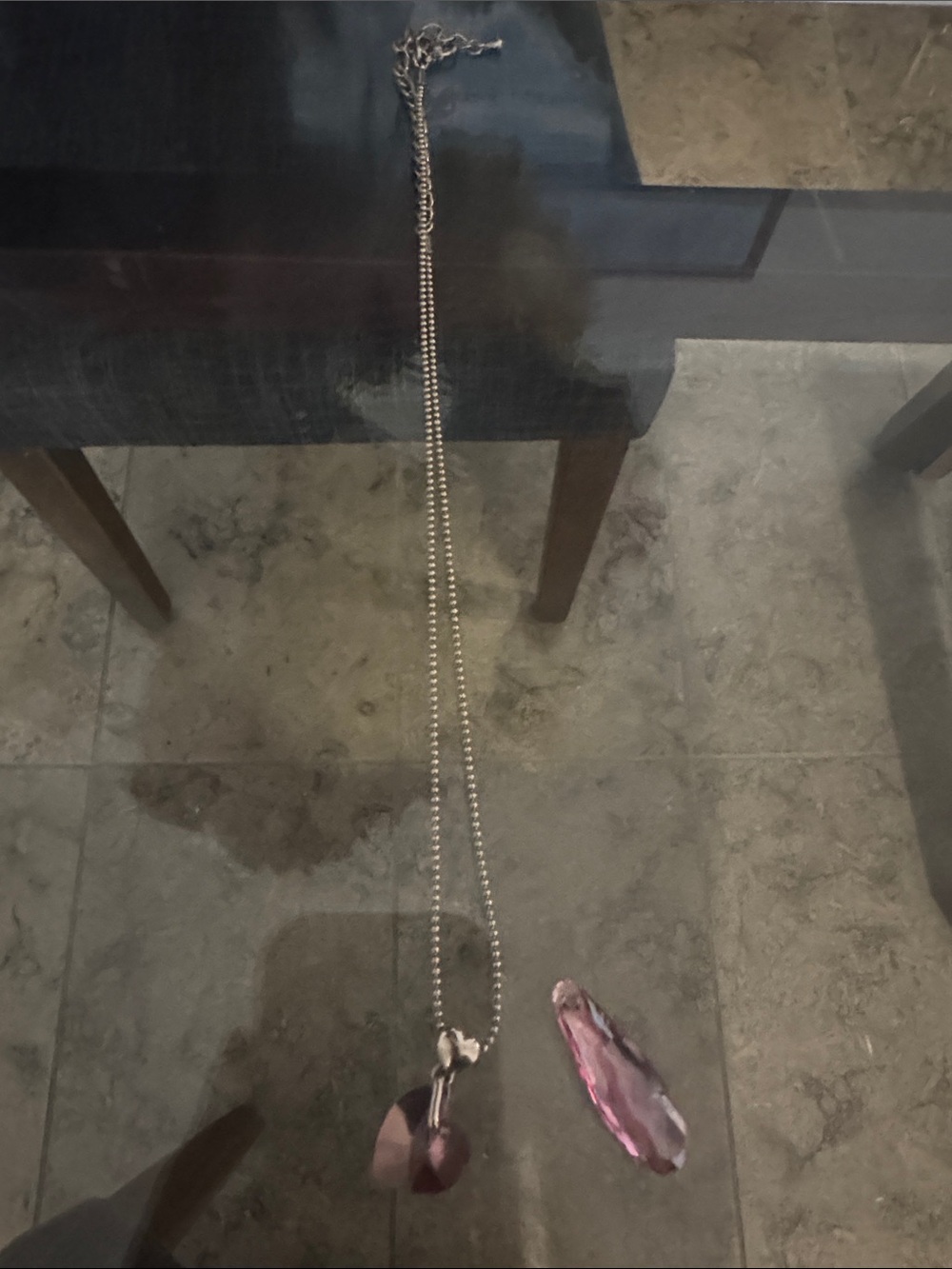 Swarovski Pink Crystal Pendant Necklace
